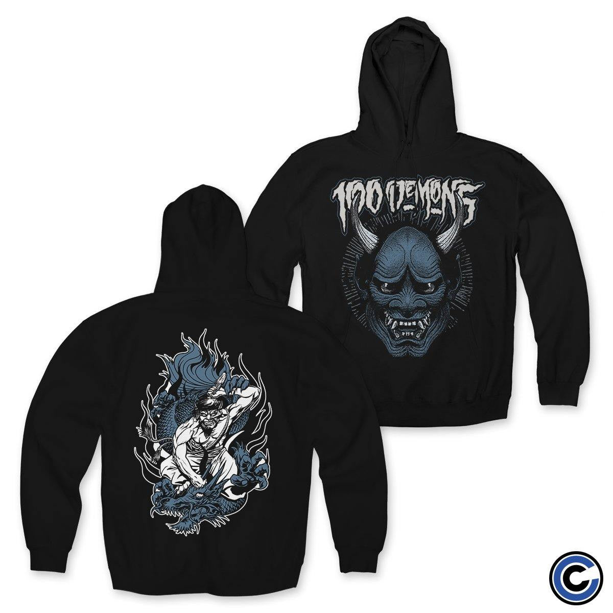100 Demons Merch Hannya Mask Hoodie 100 Demons Hoodie - Thriftgiftshop