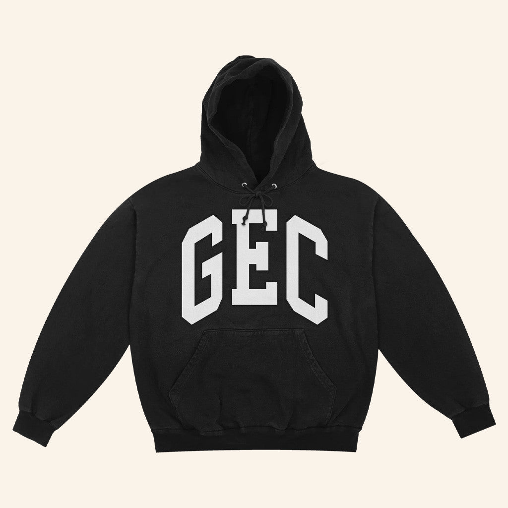 100 Gecs Merch Varsity Black Hoodie Gift Ideas For Him - Thriftgiftshop