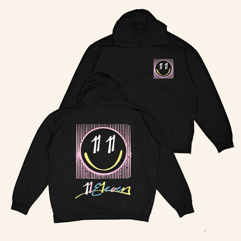 11E1even Merch 1111 Black Hoodie Birthday Presents For Boyfriend - Thriftgiftshop