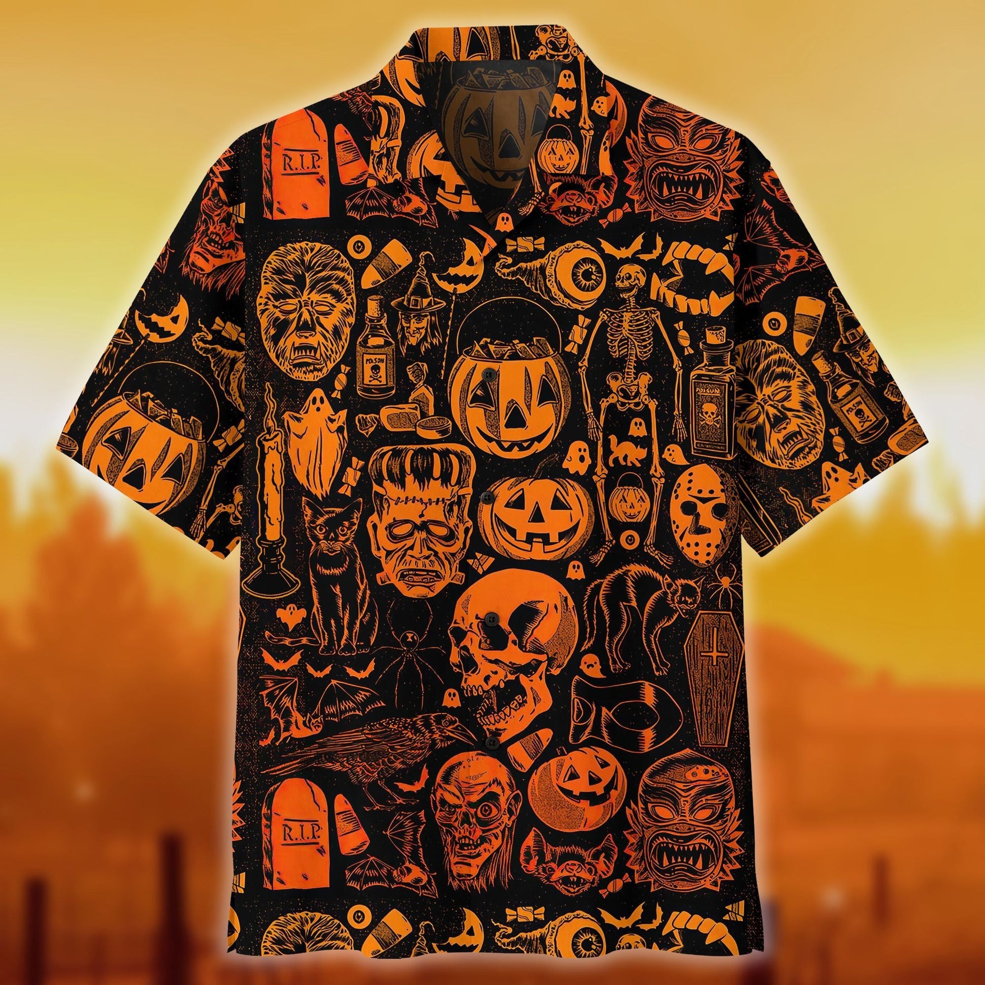 Skull Hawaii Shirts Haloween NVT17803