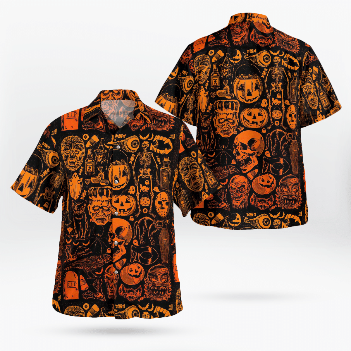 Skull Hawaii Shirts Haloween NVT17803