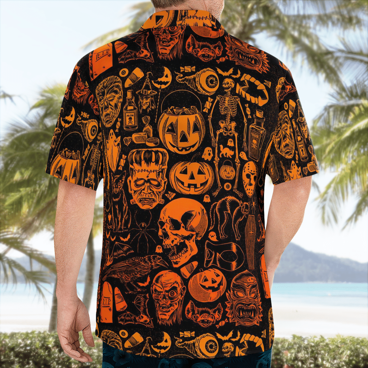 Skull Hawaii Shirts Haloween NVT17803