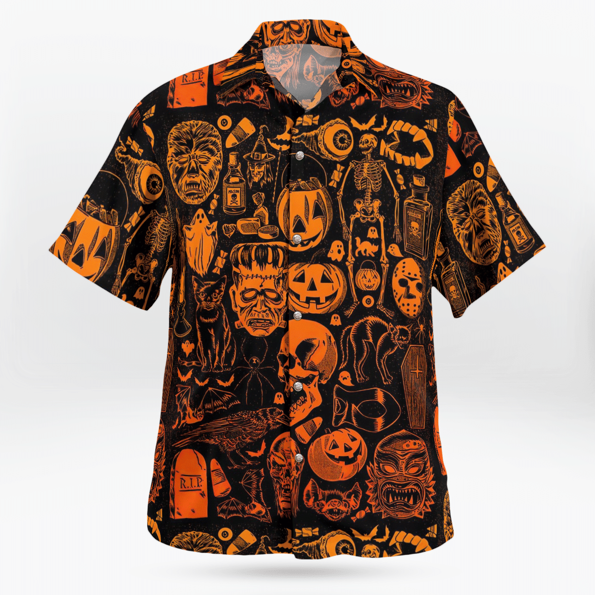 Skull Hawaii Shirts Haloween NVT17803