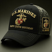 US Marines 250th Anniversary Limited Edition 3D Hat, Western Gift for Men