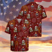 Military Dog US Marines 250 Years Anniversary Hawaiian Shirt Snowflake Proud Apparel Gifts