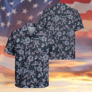 US Marine Corps 250th Years Anniversary Hawaiian Shirt Hibiscus Aloha Shirt Veteran Gifts