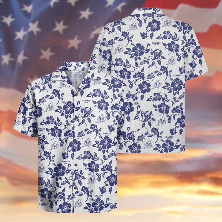 US Navy Seabees Hawaiian Shirt 250 Years Anniversary Tropical Apparel Best Patriotic Gifts
