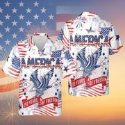 Eagle America 250 Years Of Freedom Hawaiian Shirt Patriotic Apparel Gifts For Husband
