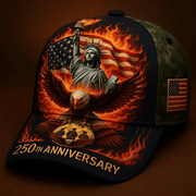 250th Anniversary of the United States Hat, Gift for Dad, Husband, Grandpa, Patriotic American Flag Hat