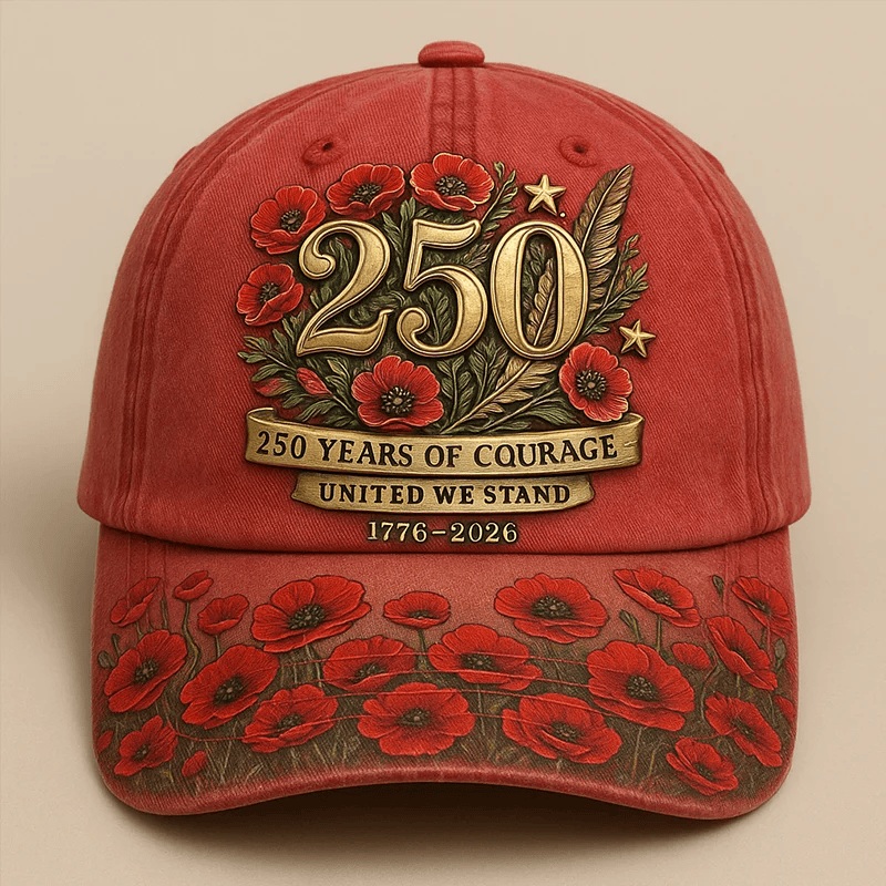 U.S. 250th Anniversary Hat, Unique Patriotic Gift Idea, Perfect Gift For Men