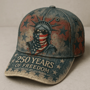 US 250th Anniversary Printed Casual Hat, Unique Patriotic Gift Idea, American Pride Vintage Cap