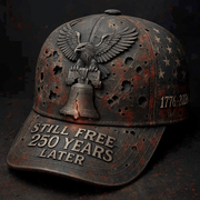 US Vintage 250th Anniversary Printed Casual Hat, Ideal Gift for Veterans & Military Fans