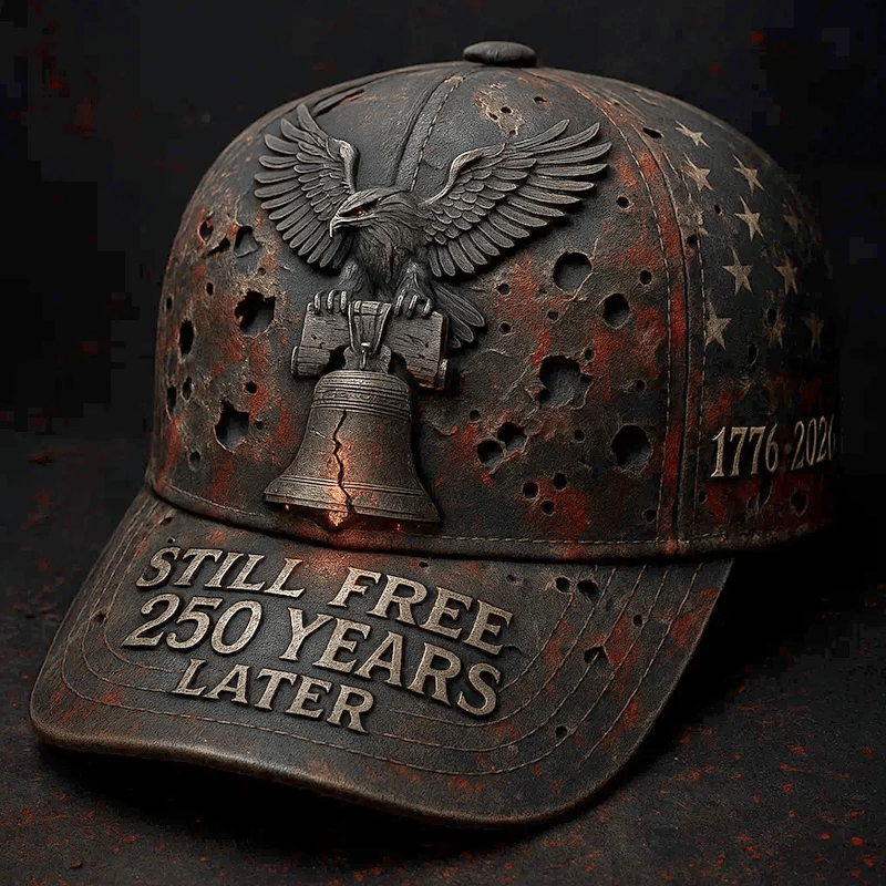 US Vintage 250th Anniversary Printed Casual Hat, Ideal Gift for Veterans & Military Fans