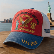 US 250th Anniversary Hat, Freedom & Liberty Cap, America Lover Gift Idea