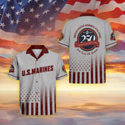 USMC 250 Years Of Honor Hawaiian Shirt 1775 2025 Semper Fi Apparel Gifts For Marine Veterans