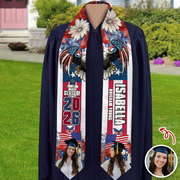 Custom Photo America 250 Years Of Freedom Class Of 2026 Graduation Stole LM32 897693