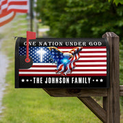 Custom Name One Nation Under God - 250 Years Of Freedom Patriotic Mailbox Cover HO82 901036