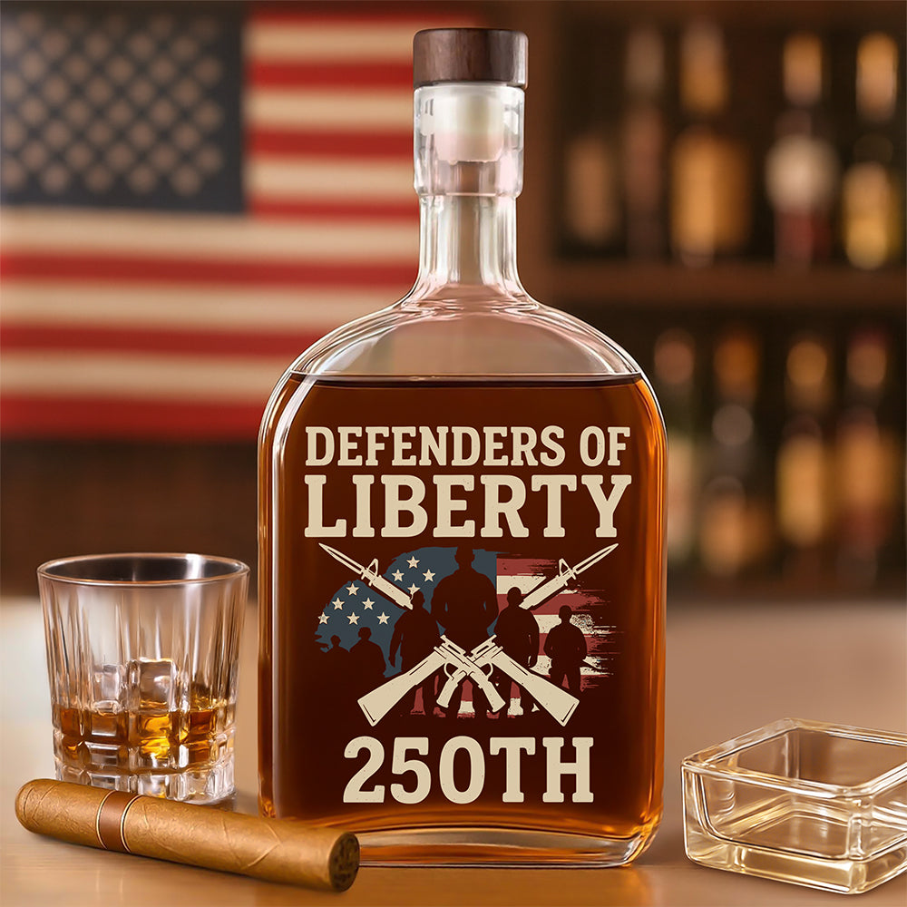 Defenders Of Liberty 250th Anniversary USA Whiskey Bottle HA75 897298