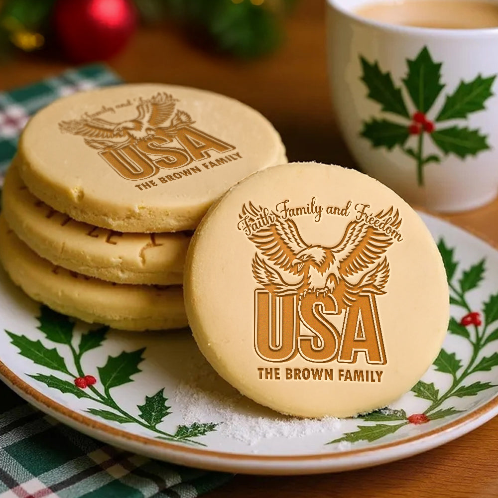 Personalized Family Name Faith, Family & Freedom America 250 Years Cookie Stamp HA75 898450