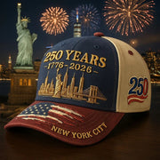 250 Years 1776 2026 Hat New York City Ball Cap Patriotic Merch Ideas For Your Friend