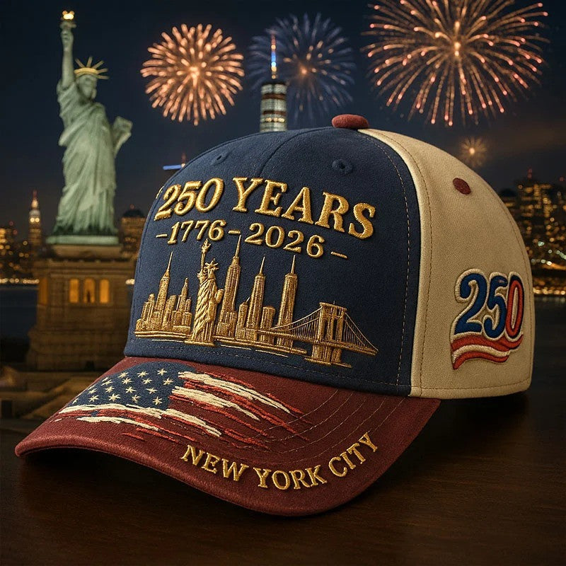 250 Years 1776 2026 Hat New York City Ball Cap Patriotic Merch Ideas For Your Friend