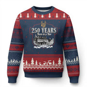 250 Years Born In A Bar Ugly Christmas Sweater Xmas 250th Birthday Military Sweater Gifts