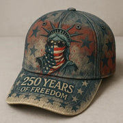 250 Years Of Freedom Hat Statue Of Liberty Baseball Cap Retro Gift For Veterans