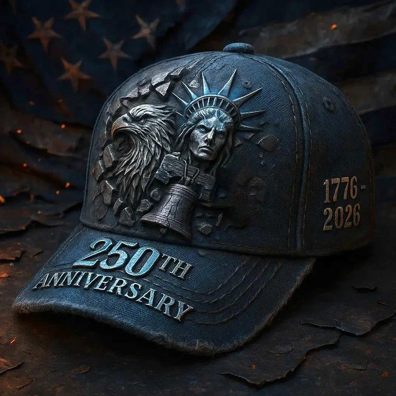 250th Anniversary 1776 2026 Hat Eagle Statue Of Liberty Bell Cap Best Idea For Veteran Merch