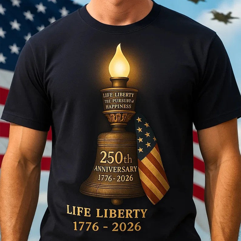 250th Anniversary 1776 2026 T-Shirt Life Liberty The Pursubt Of Happiness Gift For Bro