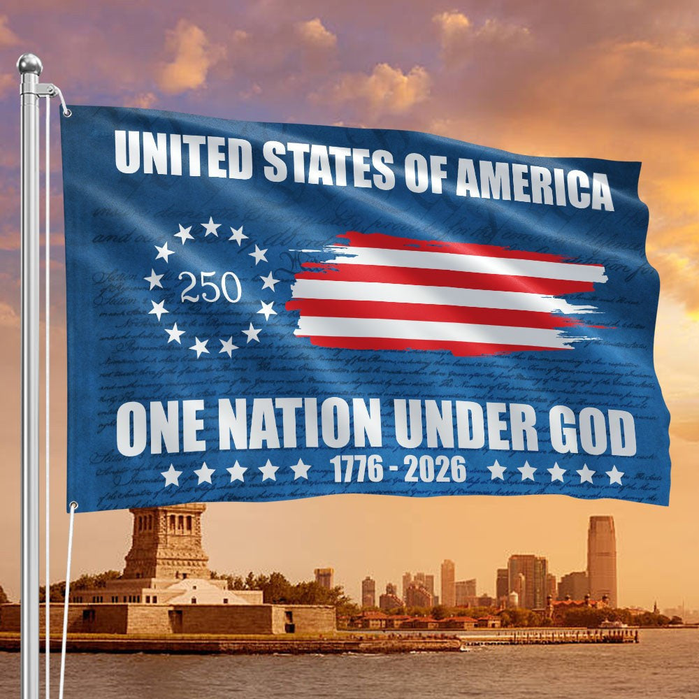 250th United States Of America Flag One Nation Under God 1776 2026 Gift For Mum