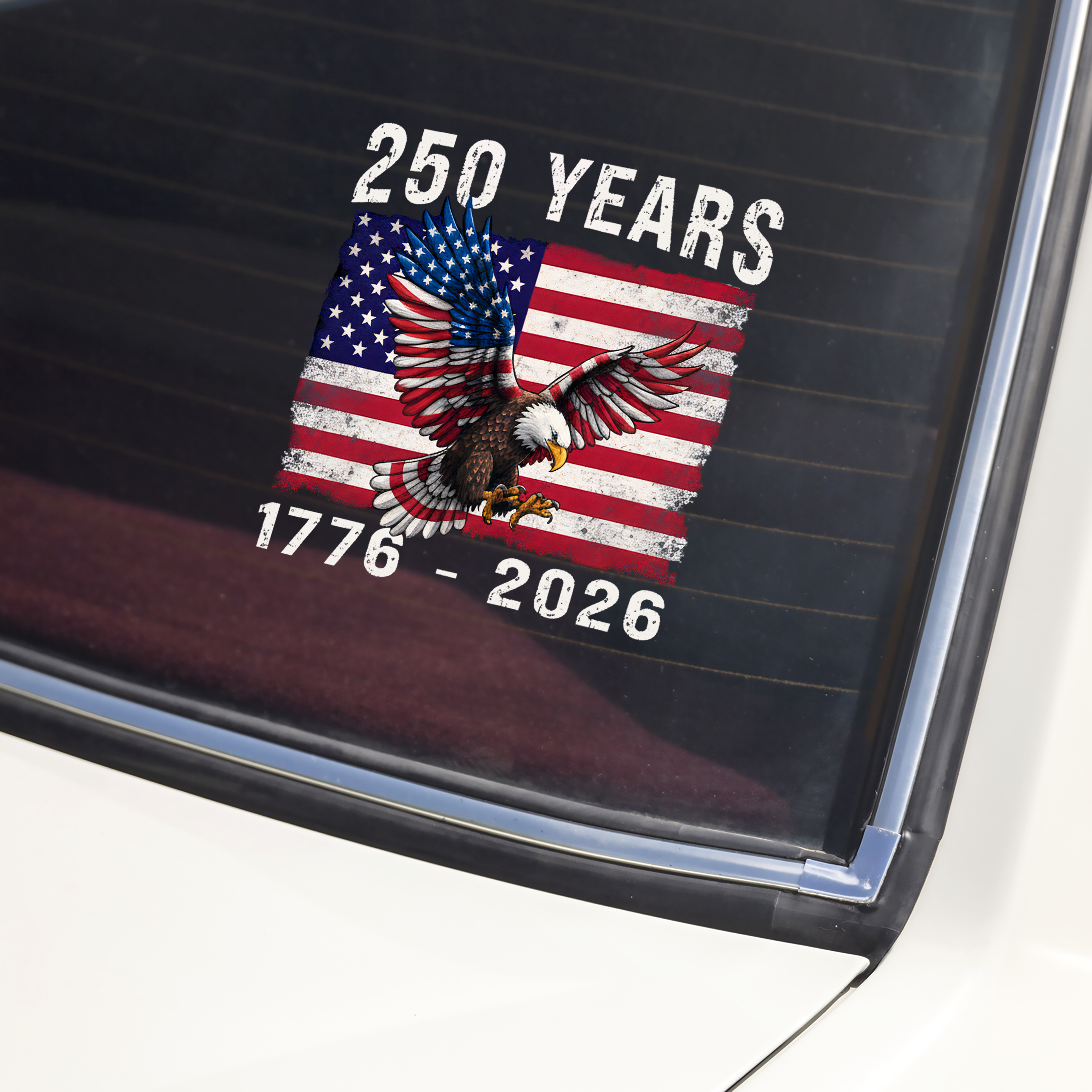 1776 - 2026 America 250 Anniversary Car Window Decal Sticker CH07 910112