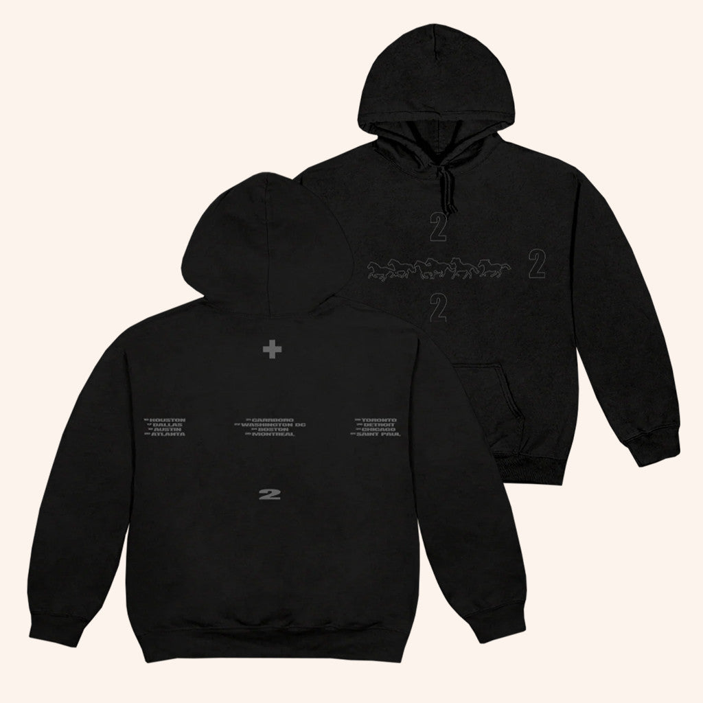 2Hollis Merch 2H Black Running Horse Hoodie Best Gifts For Hip Hop Lovers - Thriftgiftshop