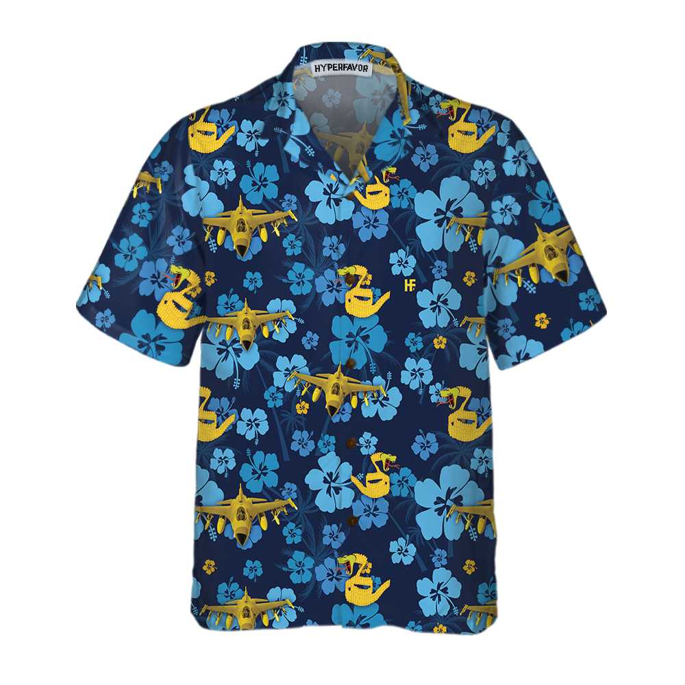 Hibiscus Pattern Hawaiian Shirt, 311th Fighter Squadron Hawaiian Shirt For Men And Women - Perfect Gift For Family, Friends, Husband, Boyfriend