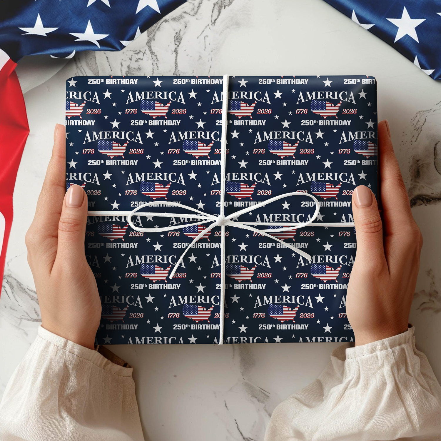 America 250 Birthday 1776-2026 Wrapping Paper HO82 900608