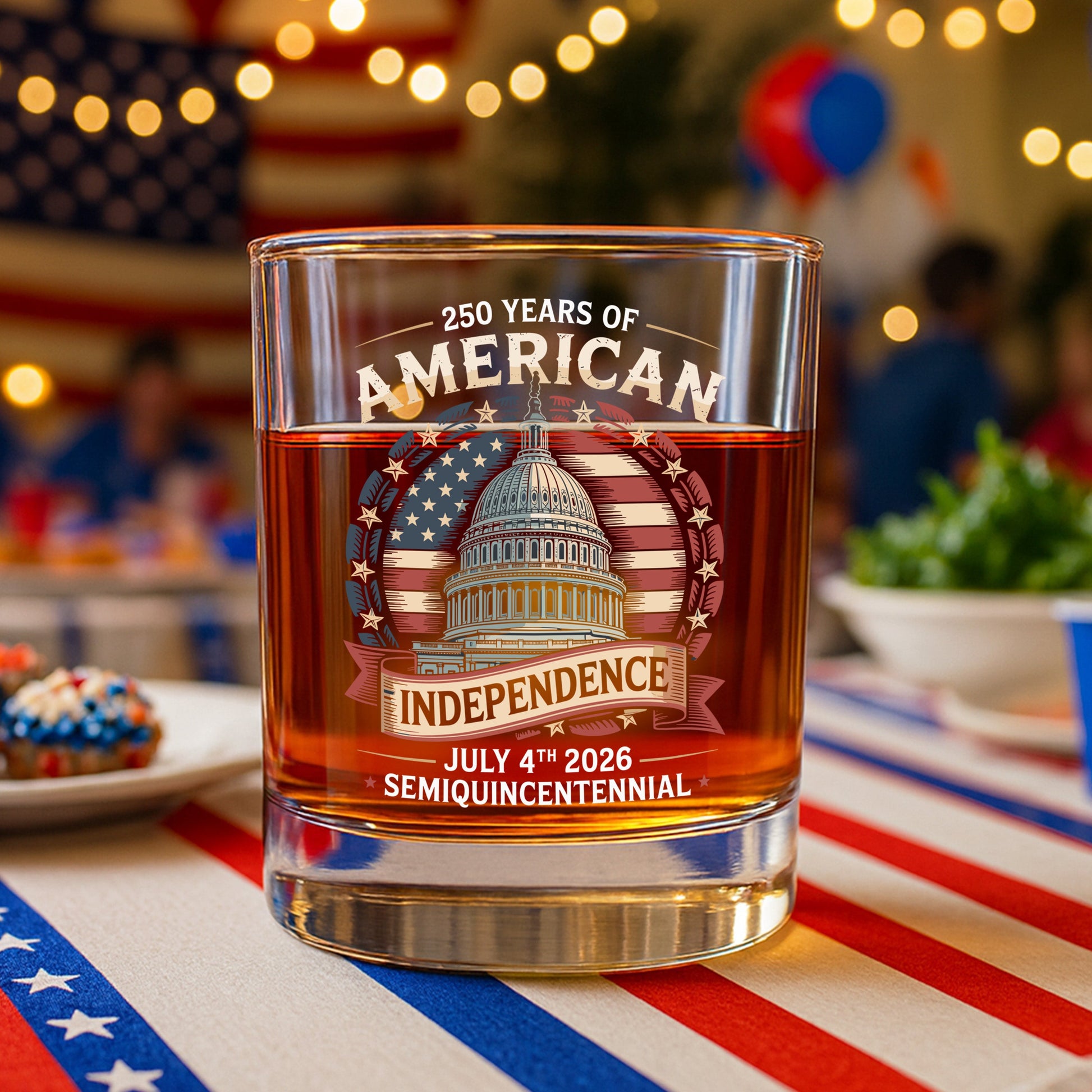 250 Years Of America Whiskey Glass TH10 894657