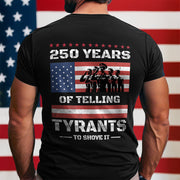 250 Years USA 250th Anniversary America Celebration Back Side Dark Shirt CH07 896740