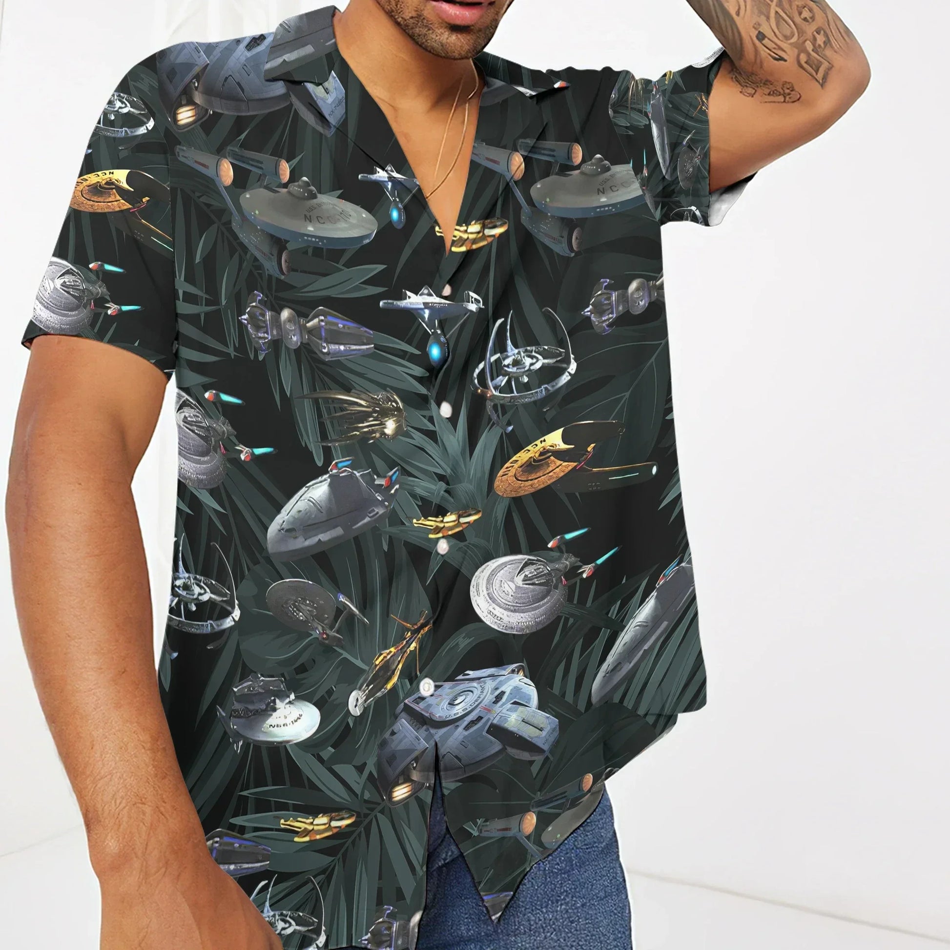Star Trek Space Ships Hawaiian Shirt - Summer Gifts For Men, Women