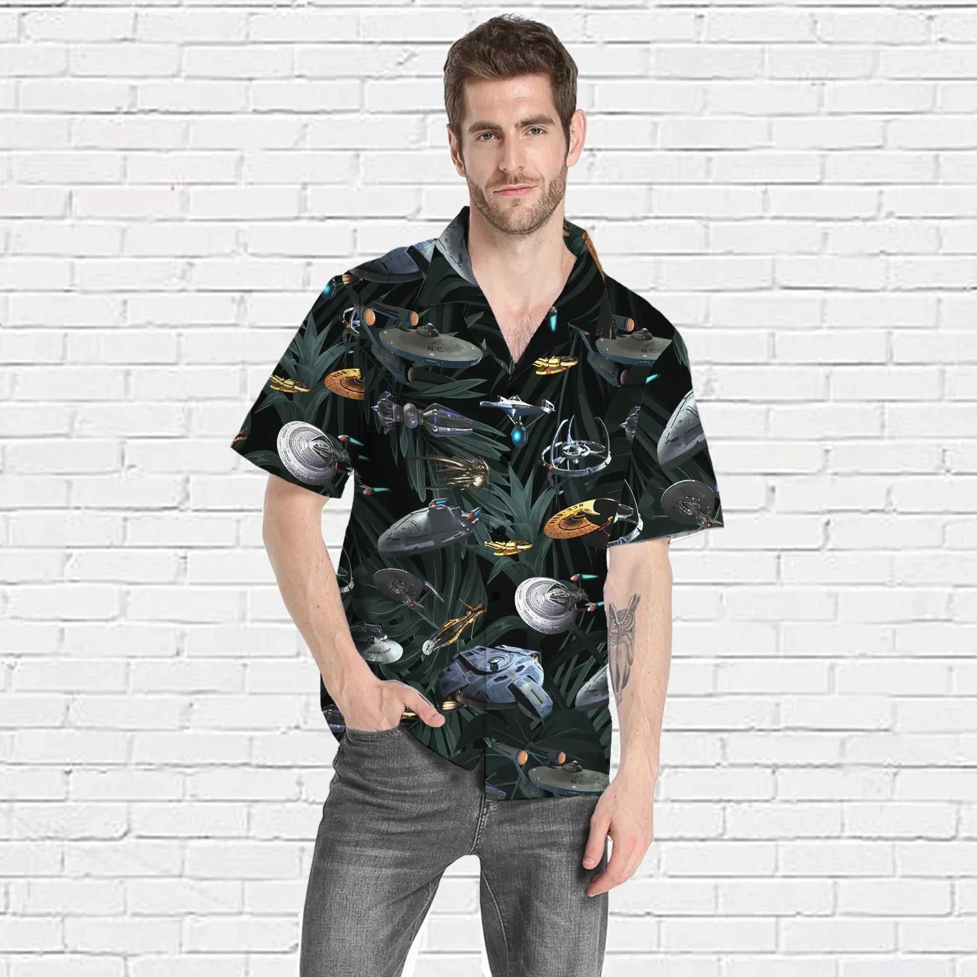 Star Trek Space Ships Hawaiian Shirt - Summer Gifts For Men, Women