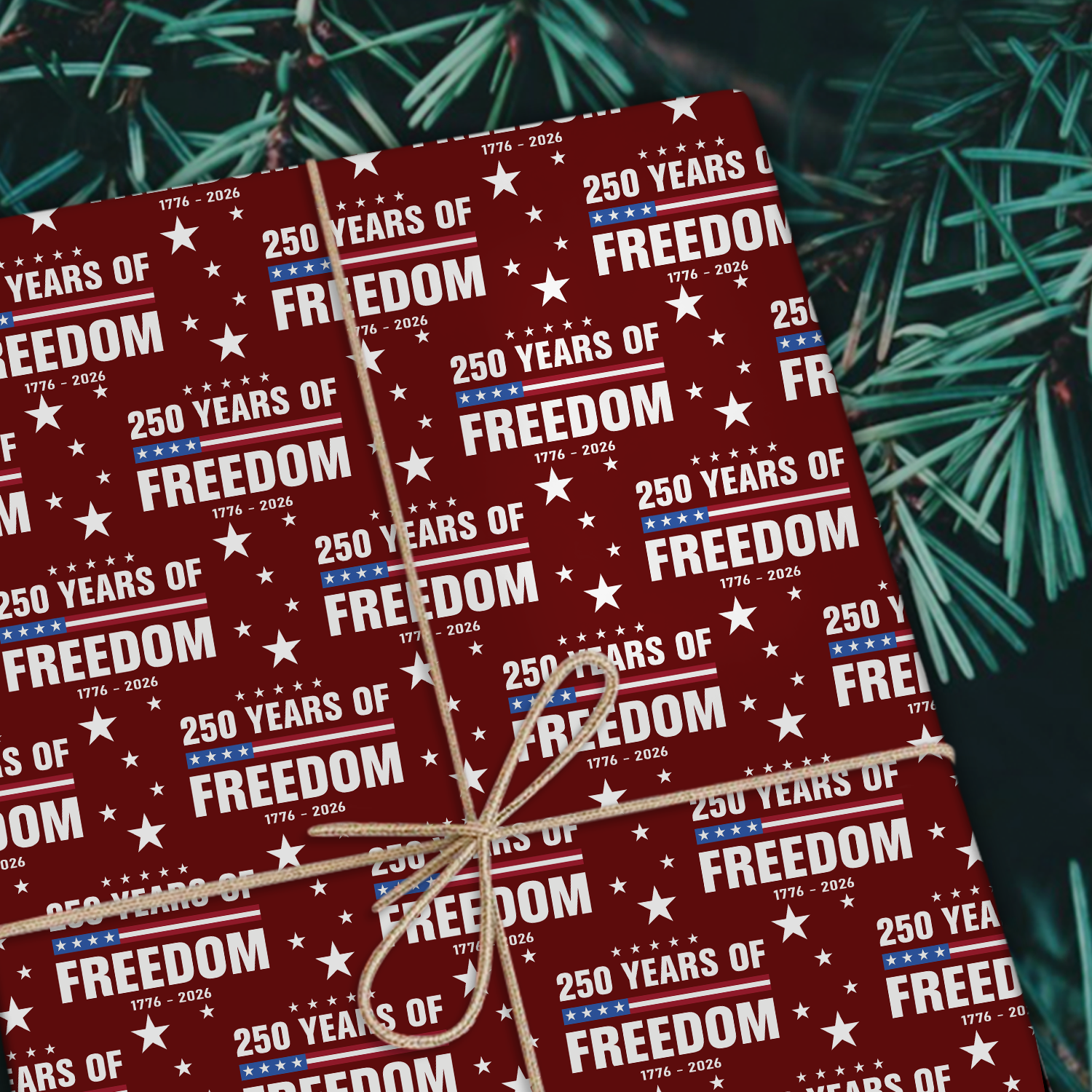 250 Years Of Freedom 1776-2026 4th Of July Wrapping Paper HO82 900676