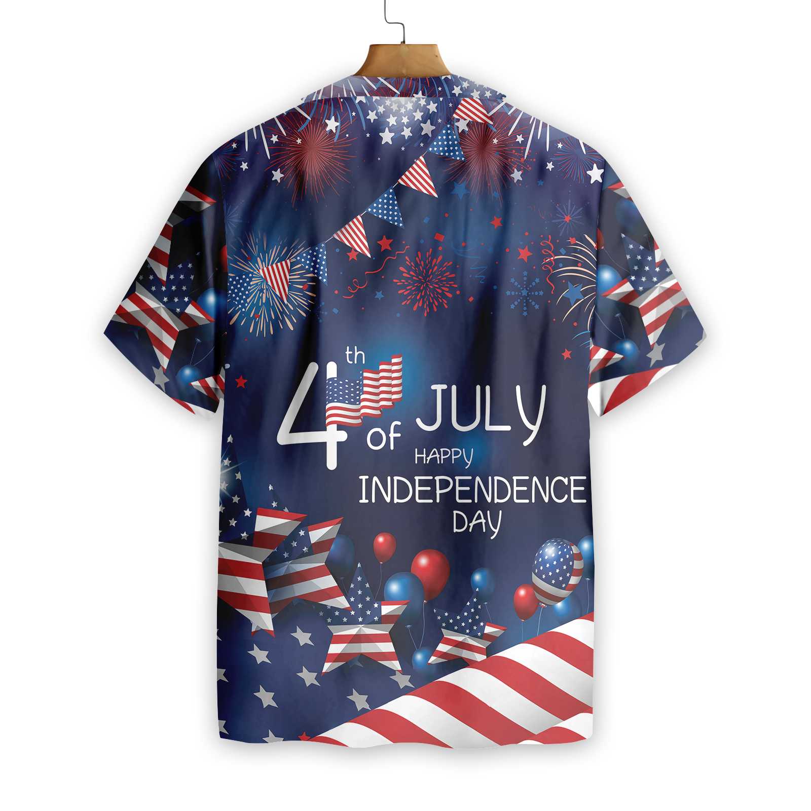 4th July Happy Independence Day US Flag Hawaiian Shirt, 4th Of July America Flag Aloha Shirt For Men, Perfect Gift For Patriots, Friends, Husband, Boyfriend, Family