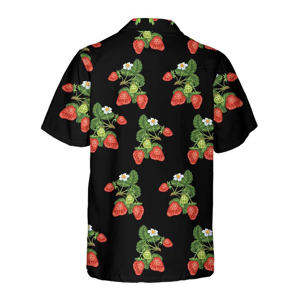 50s Style Strawberries Hawaiian Shirt, Strawberry Aloha Shirt For Men & Women, Perfect Gift For Strawberry Lovers