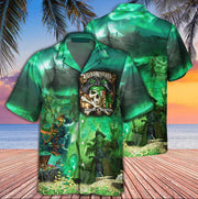 Irish Pirate Booze And Booty Hawaiian Shirt, Patrick's Day Aloha Shirt - Summer Gift For Men, Women
