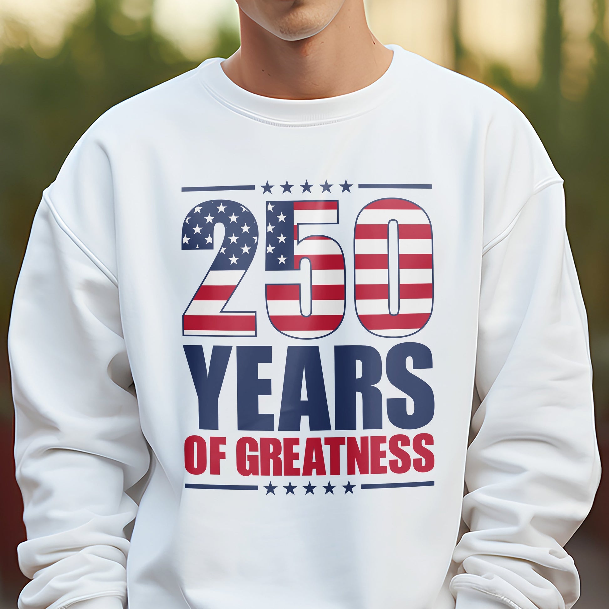 250 Years of Greatness USA Flag Patriotic 1776-2026 Anniversary Bright Shirt LM32 895227