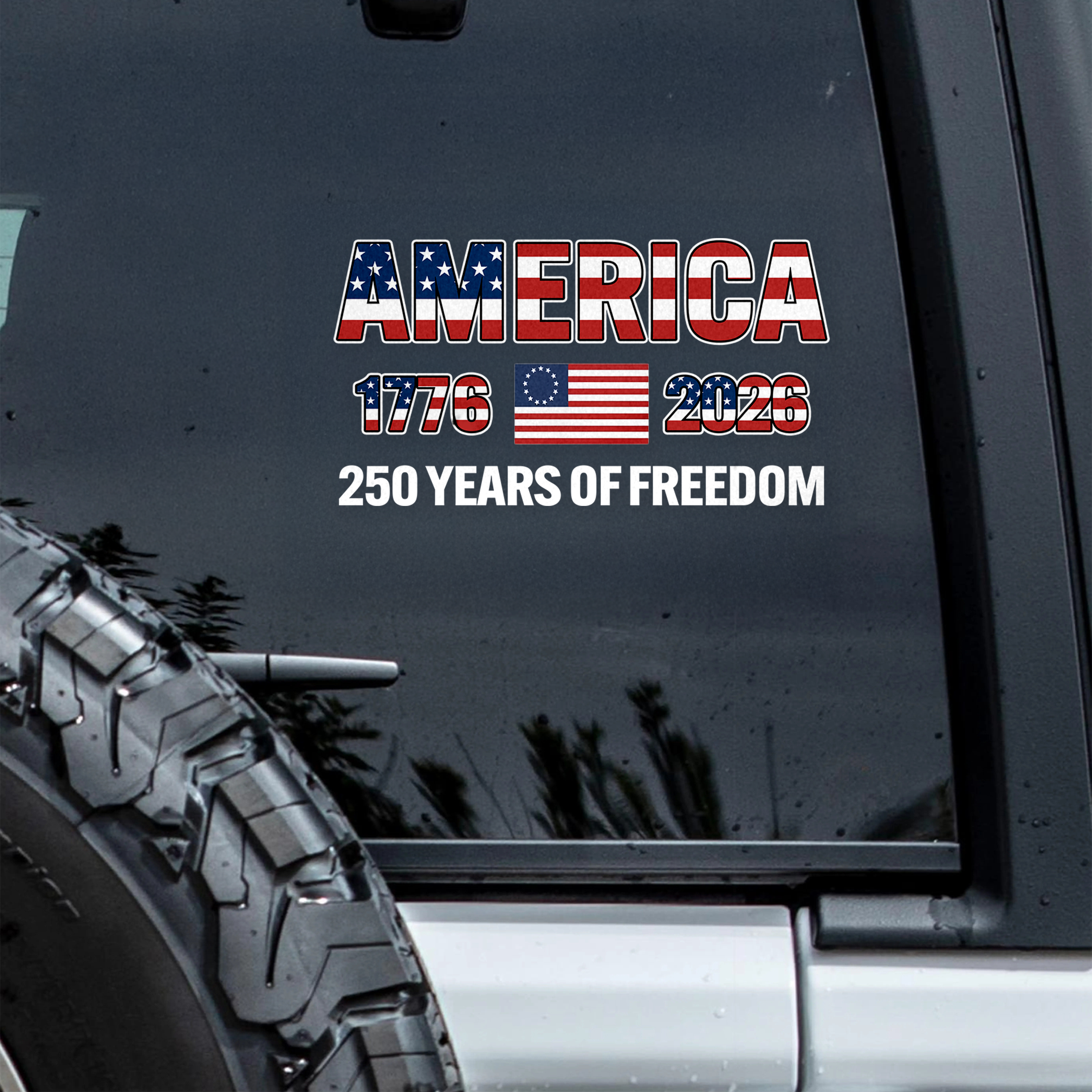 America 1776-2026 250 Years Of Freedom Car Window Decal Sticker HA75 898764