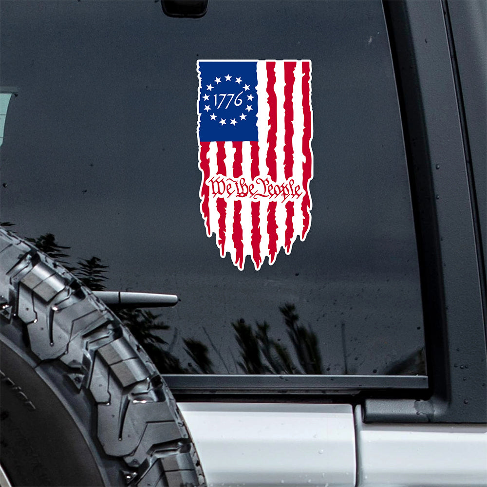 We The People Car Window Decal Sticker TH10 896361