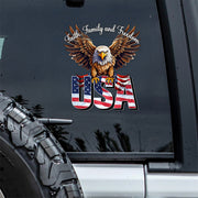 Faith, Family & Freedom America 250 Years Anniversary Car Window Decal Sticker CH07 895404