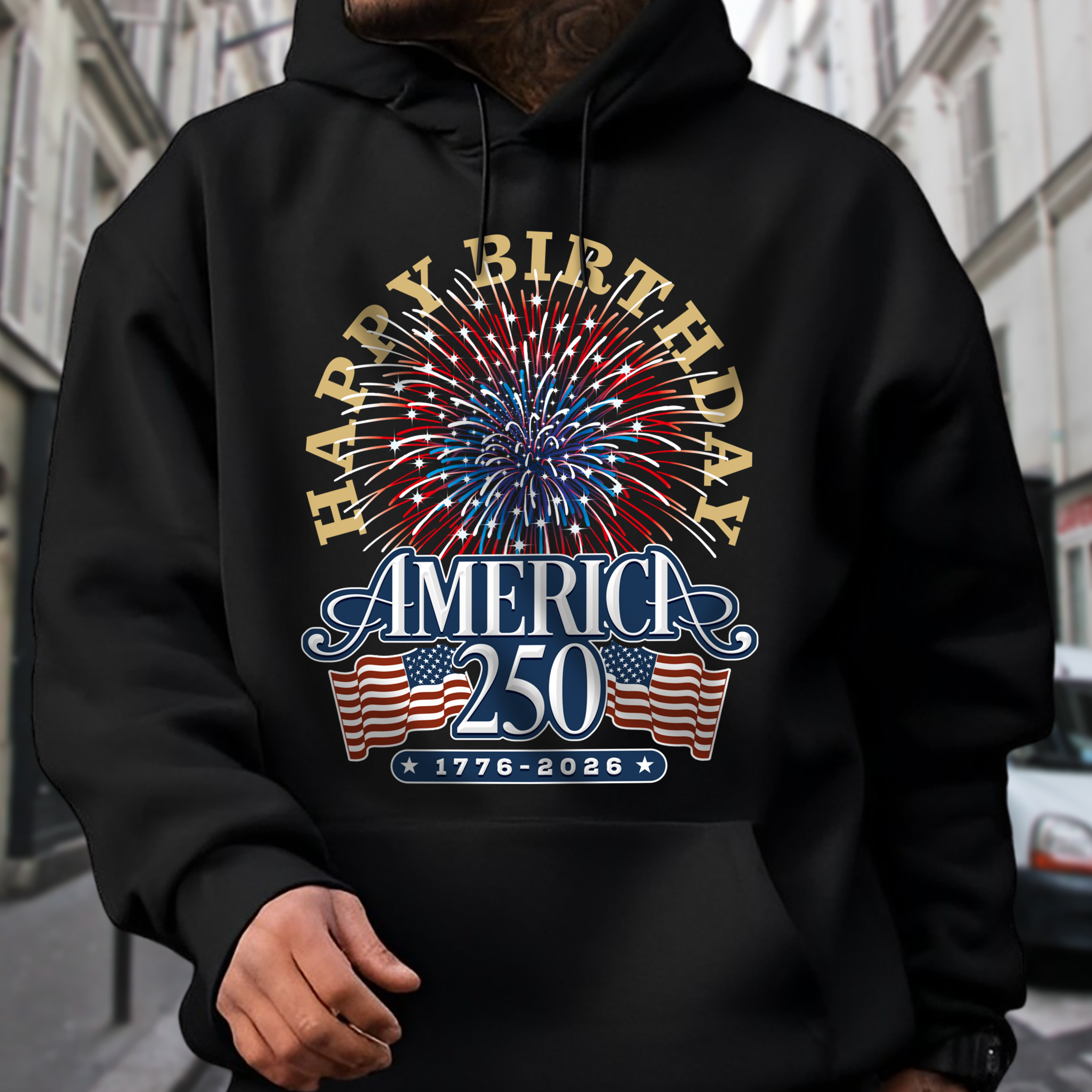 American 250 Semiquincentennial Fireworks Celebration Dark Shirt Gifts For Dad