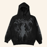 8THWNDR Merch Scripture Reaper Black Hoodie Good Gifts For Brothers - Thriftgiftshop