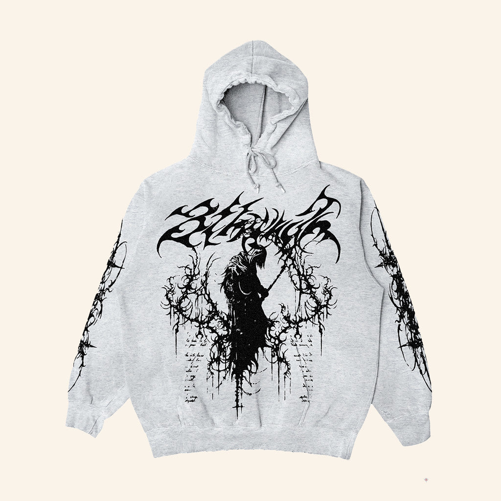 8THWNDR Merch Scripture Reaper Hoodie Unique Gifts For Boyfriend - Thriftgiftshop