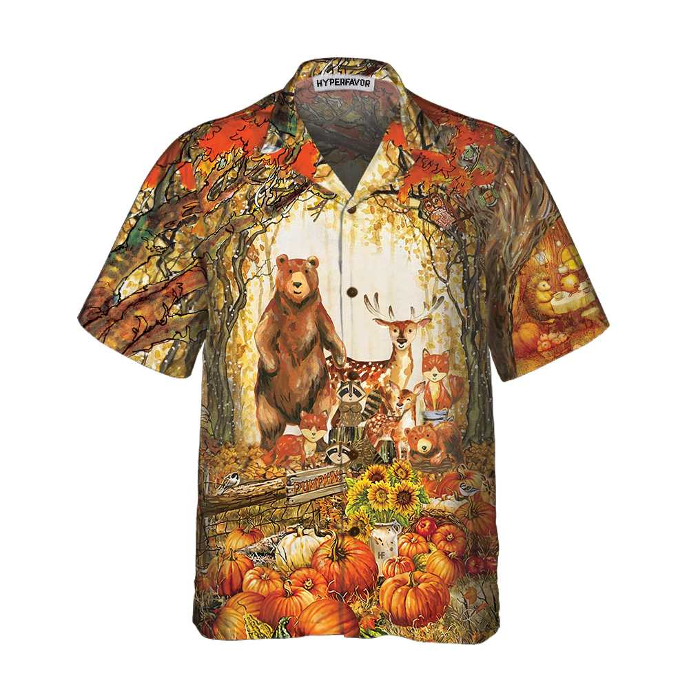 A Greatful Thanksgiving Hawaiian Shirt, Fall Thanksgiving Aloha Shirt, Gift For Thanksgiving Day